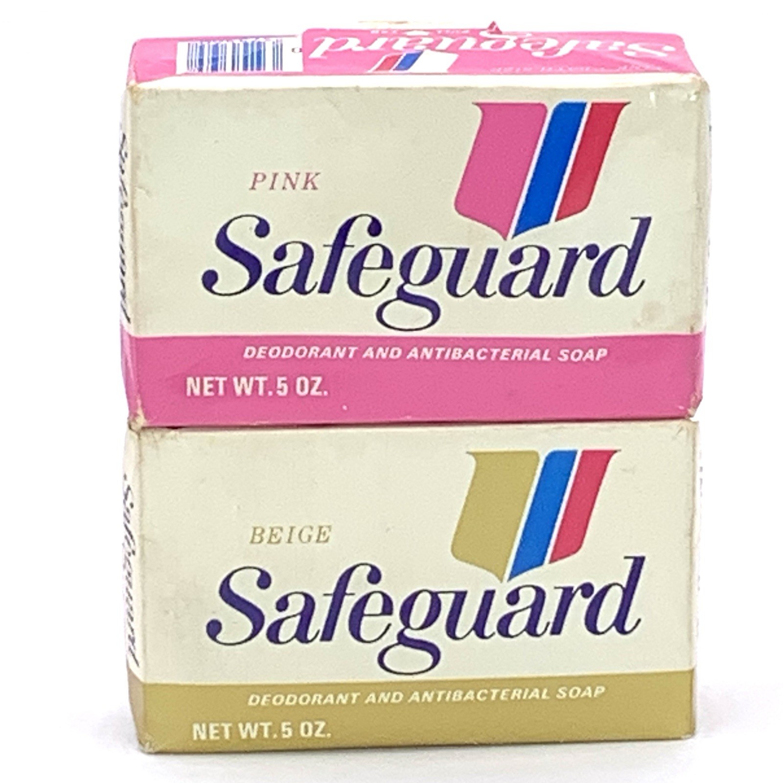 Vintage Safeguard Bar Soap 5oz Bath Size Pink and Beige 1970s Sealed * READ
