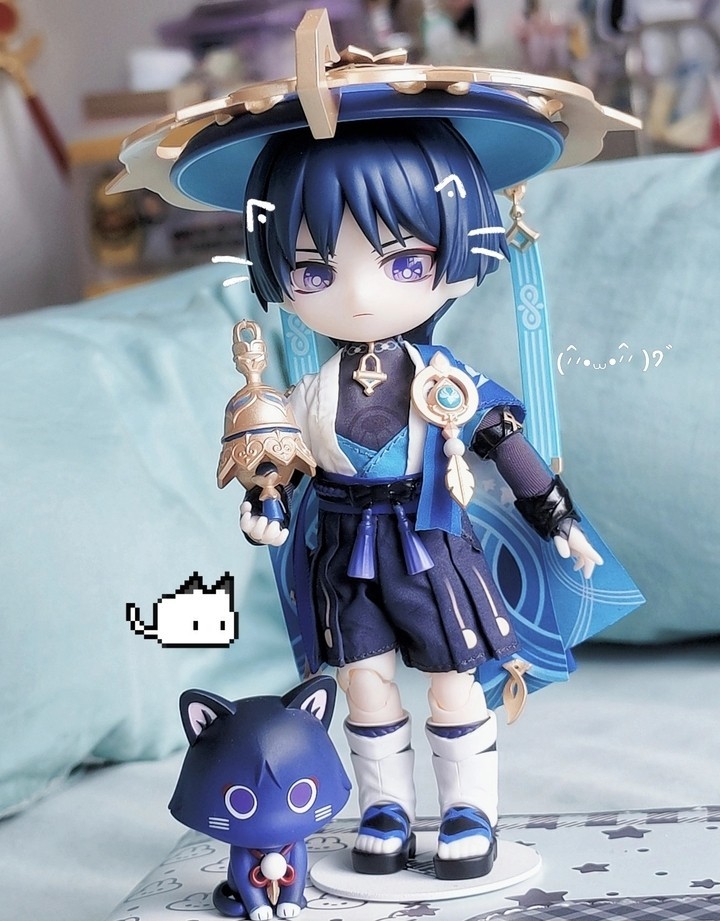 In Stock Official Genshin Wanderer PVC Doll Figure MiHoYo