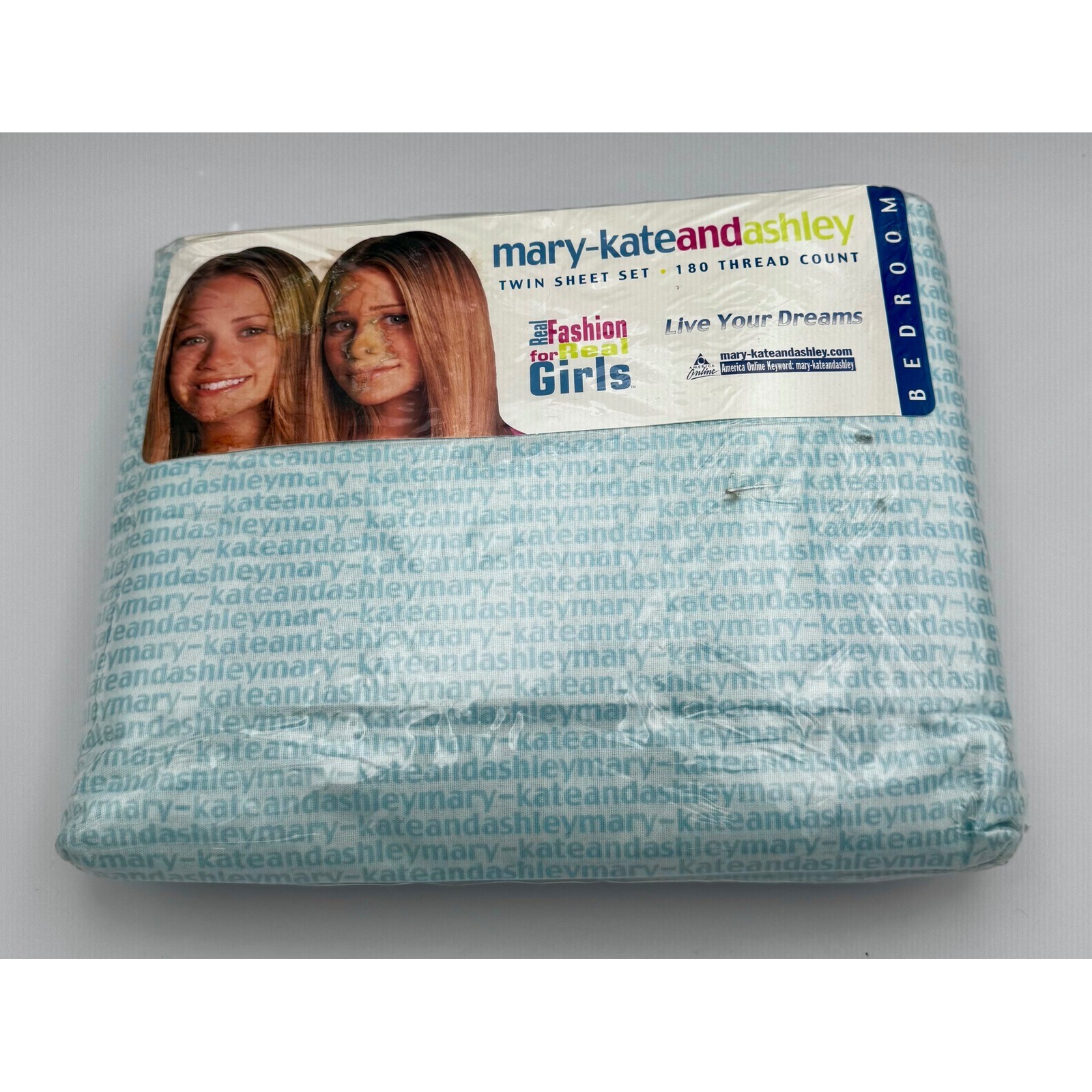 VTG 2002 Mary-Kate and Ashley Twin Sheet Set New Sealed Fashion for Real Girls