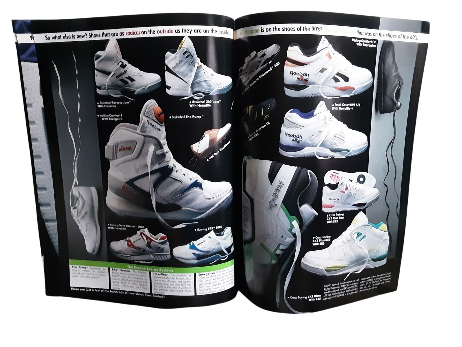 1990 Reebok Pump Athletic Shoes 8 Page Catalog Basketball Running Tennis 1990 Reebok Pump Athletic Shoes 8 Page Catalog Basketball Running Tennis