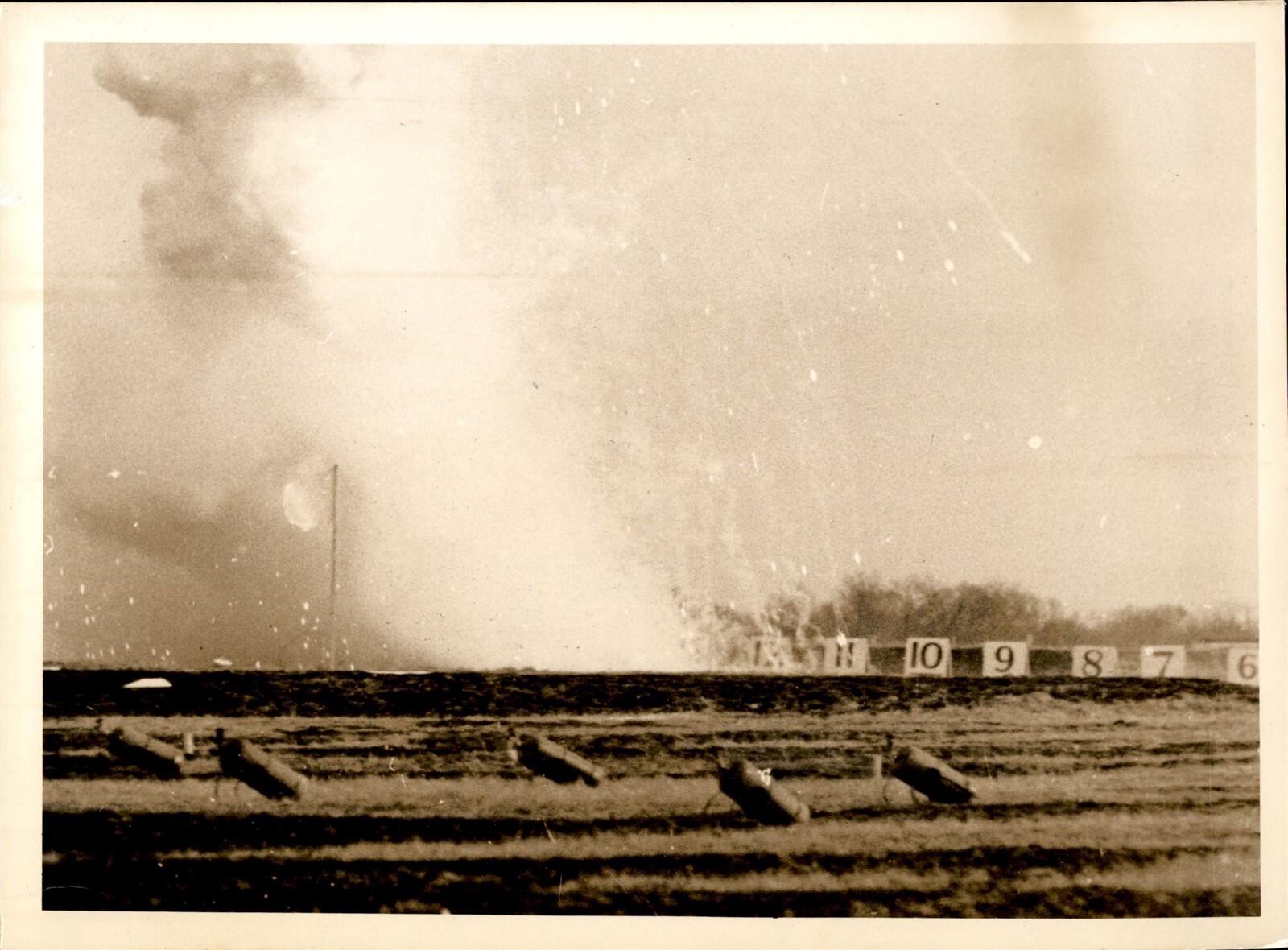 GA231 1938 Original Underwood Photo ARMY TESTS USE OF CHEMICAL WARFARE MARYLAND