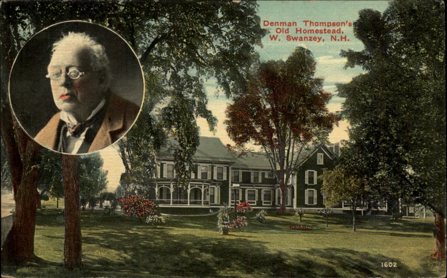 Denman Thompson Homestead West Swanzey New Hampshire vintage postcard g011