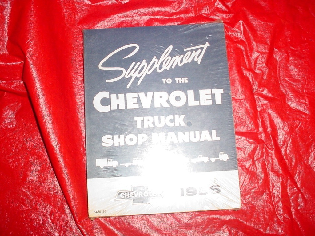 1956 CHEVROLET TRUCK SERVICE / SHOP / REPAIR MANUAL supplement original