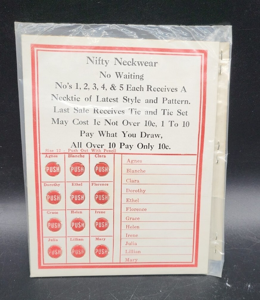 1940's 1950's Retail Store Gaming Card 5