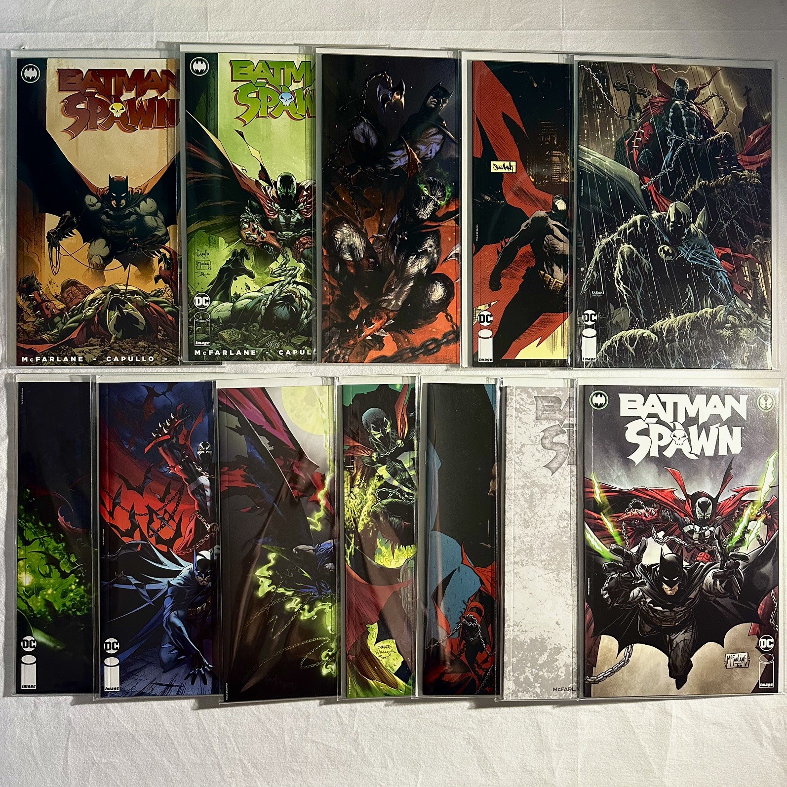 Batman Spawn #1 Original & 11 Variants NM DC Image 2022 MCFARLANE 12 Comic Lot