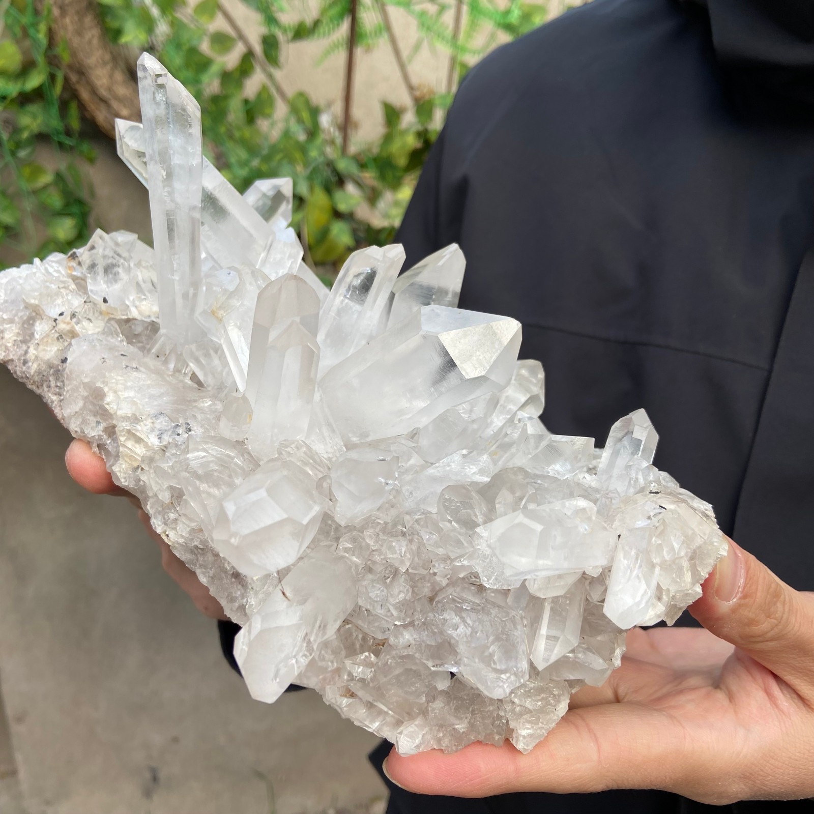 4.1lb Natural Clear White Quartz Crystal Cluster Rough Healing Specimen