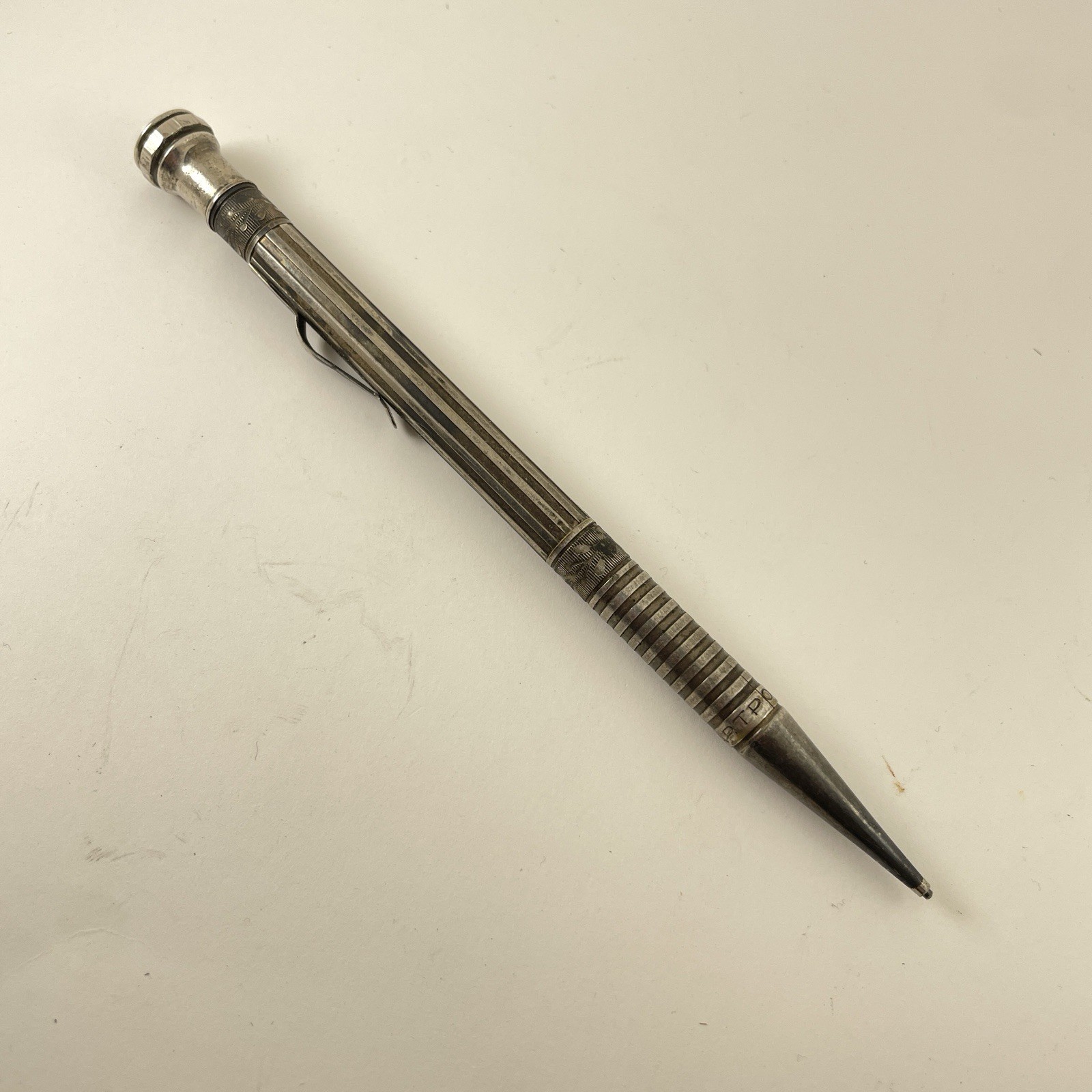 Rare Antique 1920s Art Point Mechanical Pencil Patina W/ Original Soft Lead Rare Antique 1920s Art Point Mechanical Pencil Patina W/ Original Soft Lead