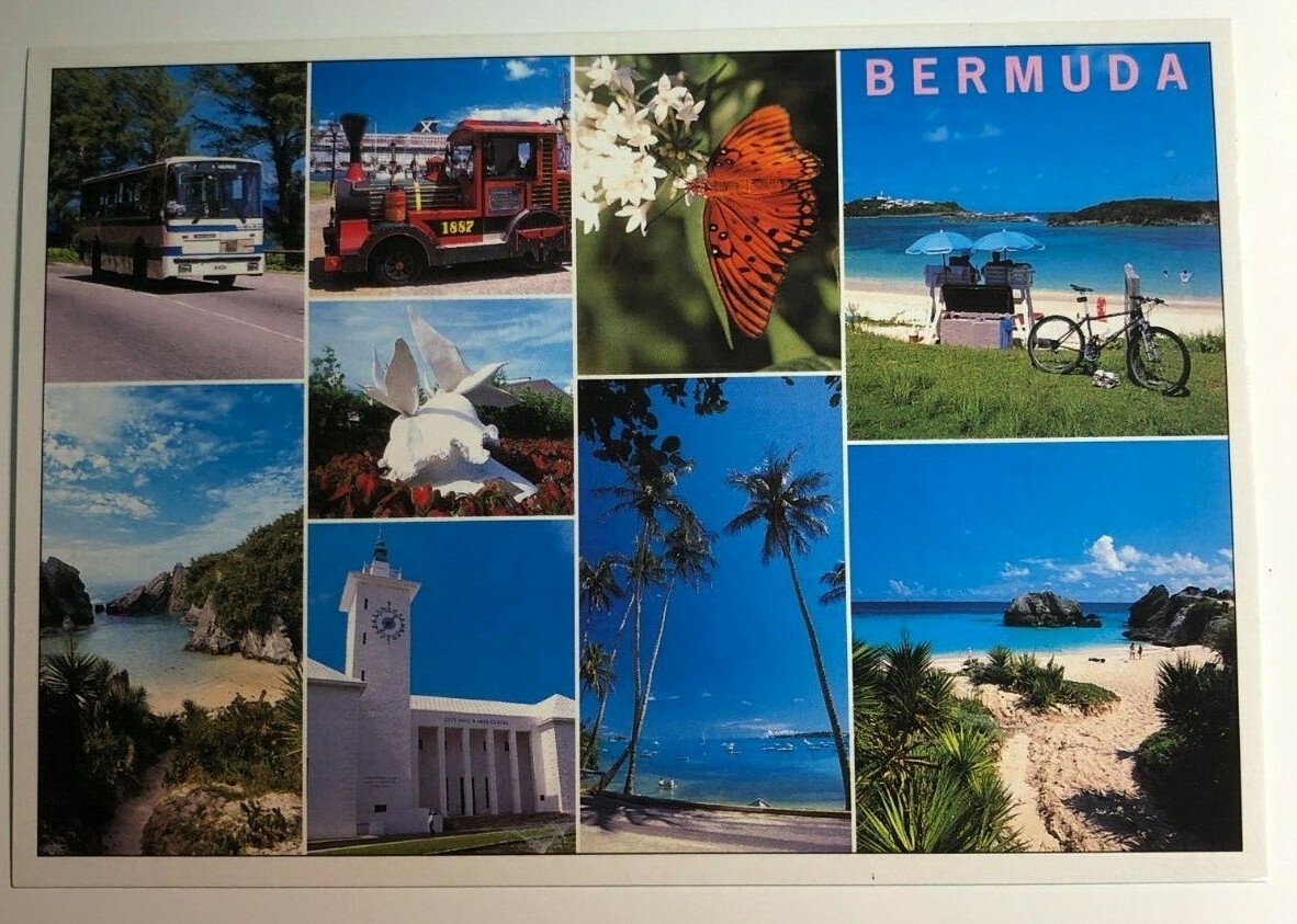 Bermuda Postcard Multi View Scene Vintage Photo 1990s Unused Unposted 6x4