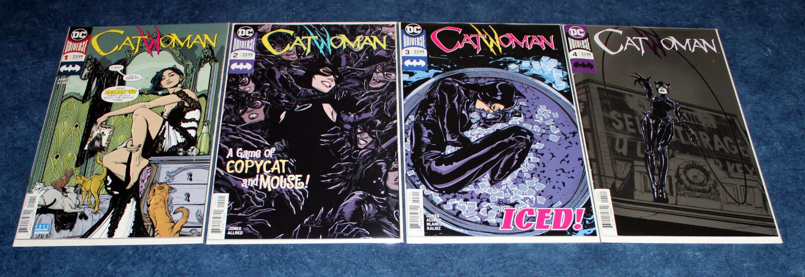 CATWOMAN #1 2 3 4 (foil) 1st print set DC UNIVERSE 2019 JOELLE JONES ALLRED NM