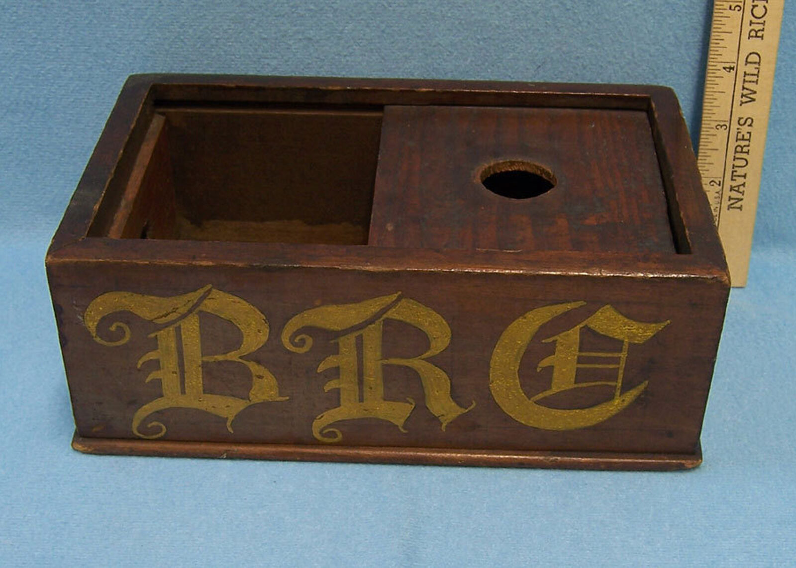 Antique Genuine Wooden Sorority Ballot Box  Wood  BRC Wording on Side