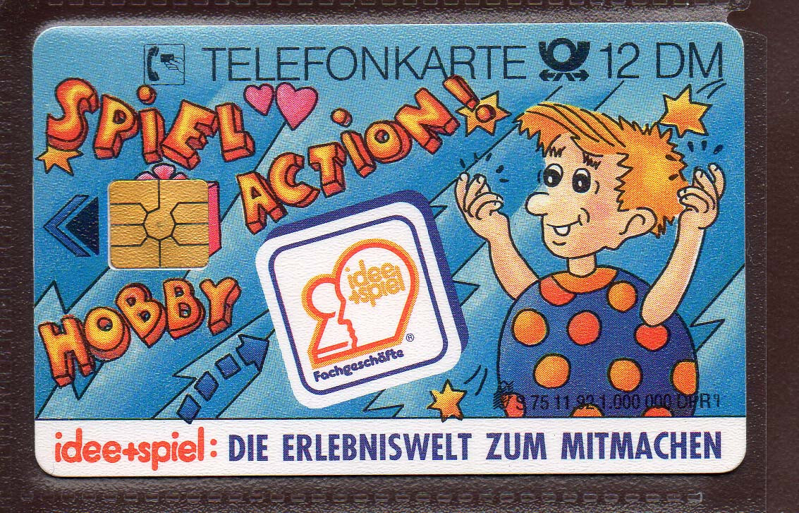 TV247 - TK Telephone Card S 75 11.92 Idea + Game - Mod.20, MZU, DD3210 - Full 12 DM