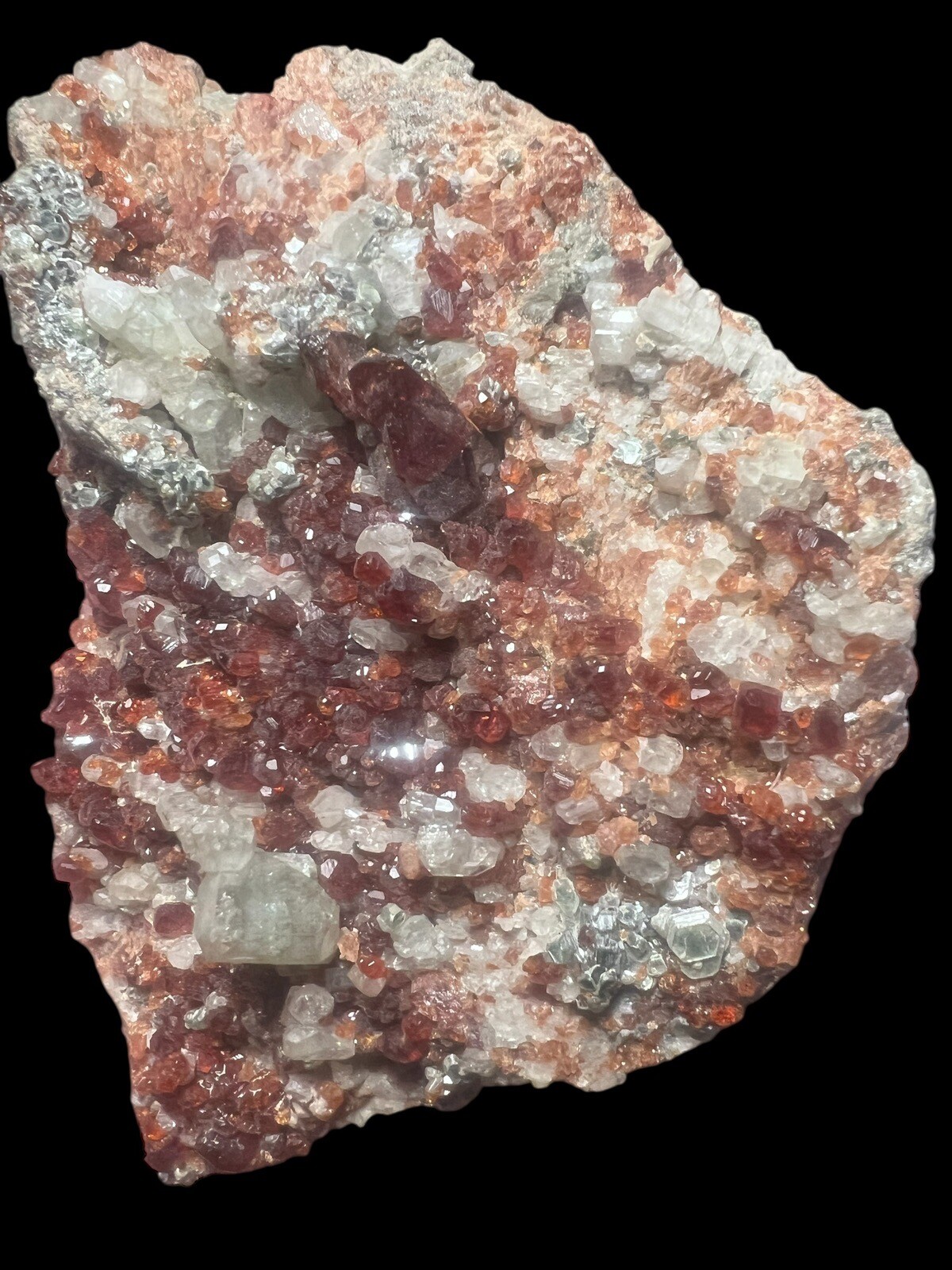 Superb Garnet Var. Hessonite with Diopside, Bellecombe, Aosta Italy