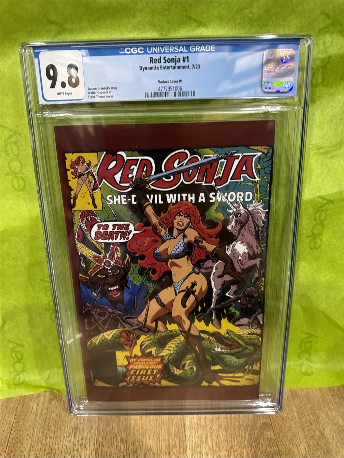 Red Sonja #1 CGC 9.8 1st Issue in Her Own Title, Conan, Howard Reprint Graded Red Sonja #1 CGC 9.8 1st Issue in Her Own Title, Conan, Howard Reprint Graded