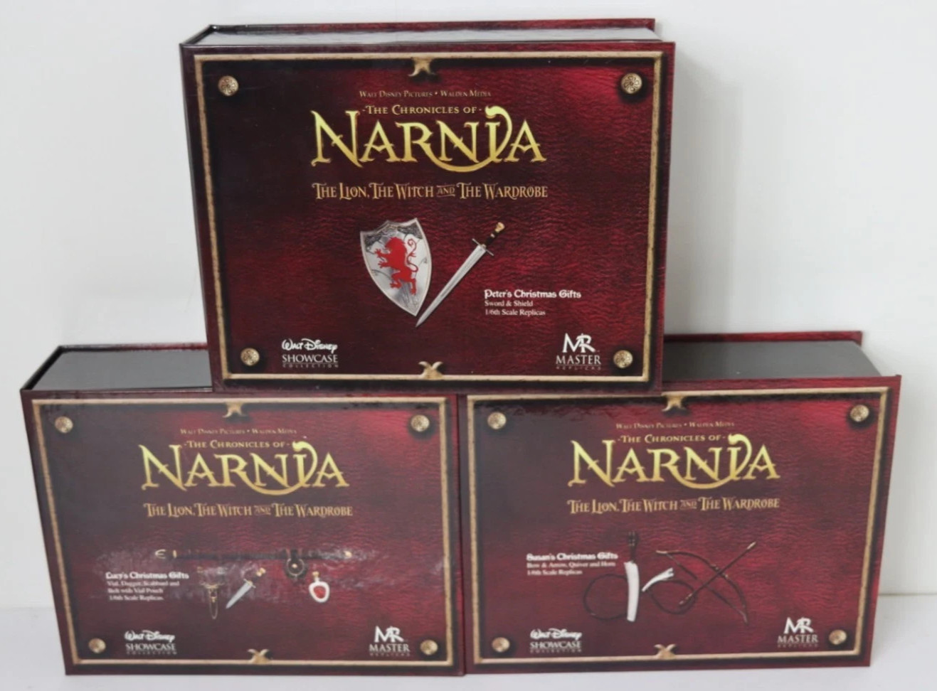 Chronicles Of Narnia Peter's Susan's Lucy's Christmas Gifts Master Replicas NEW