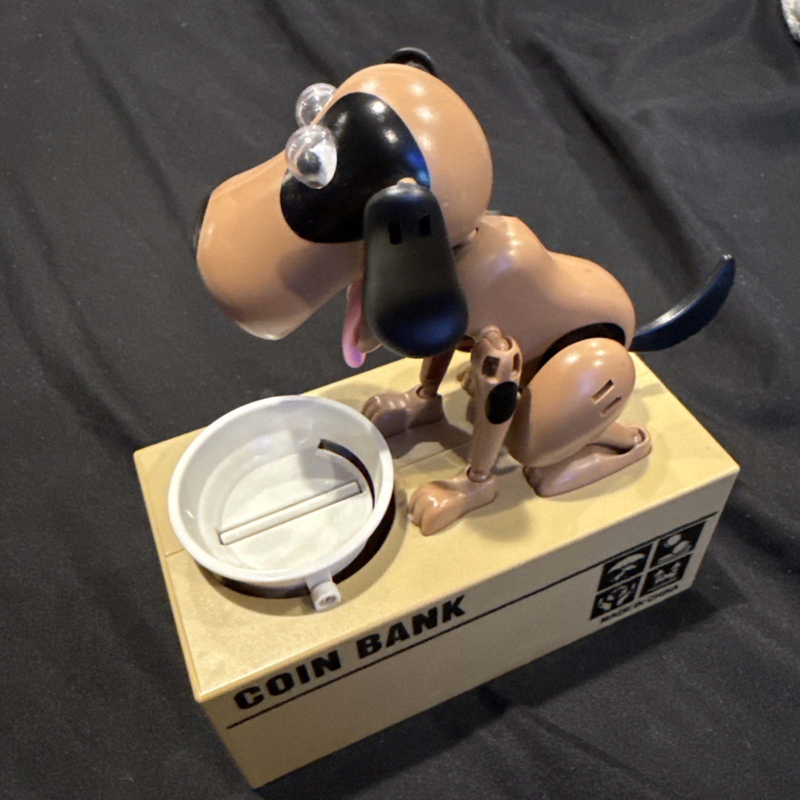 Coin Bank Hungry Puppy Mechanical Tested Works