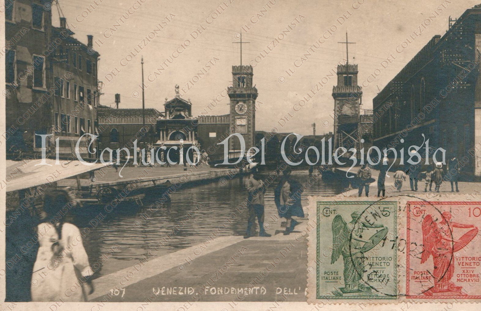 1922 VENICE Porta dell’Arsenale photo postcard