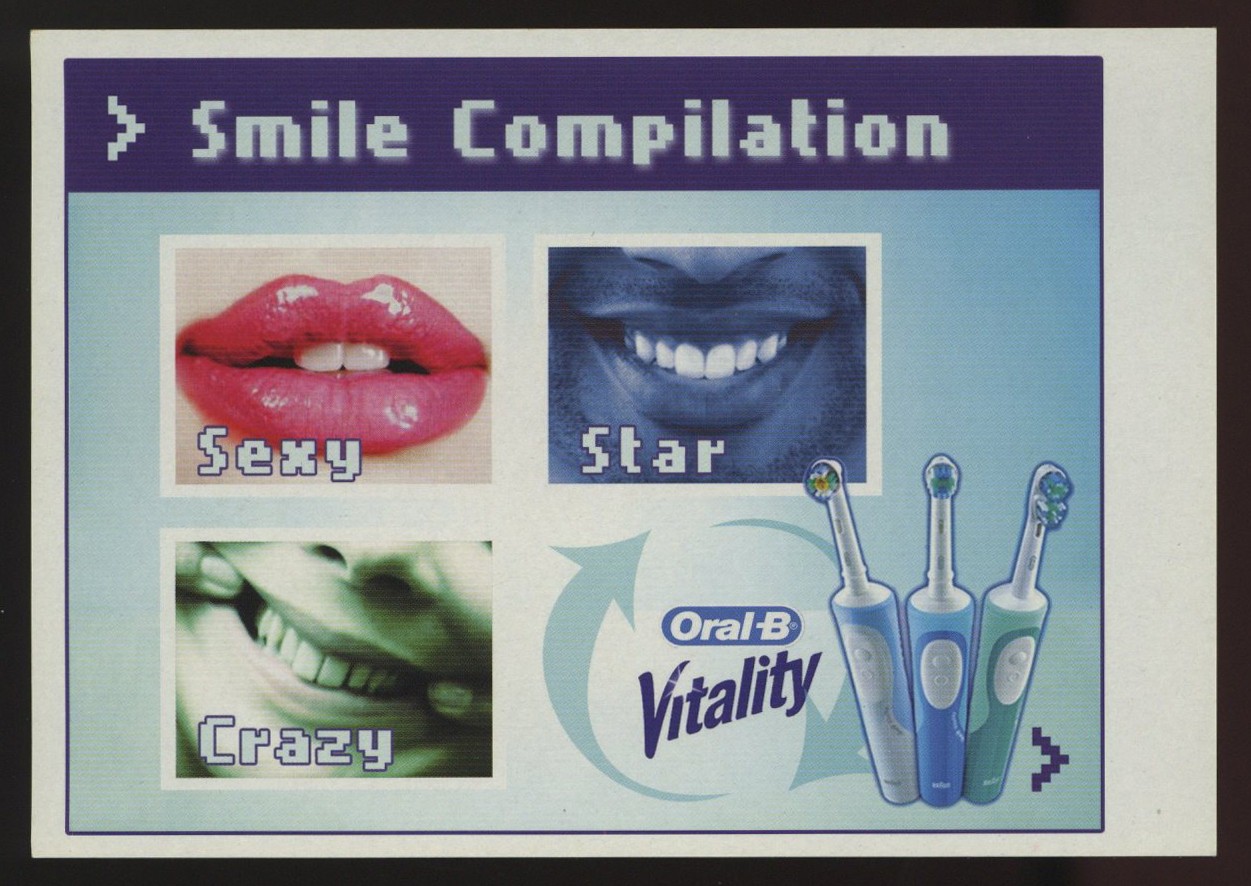 advertising postcard PROMOCARD n.5846 ORAL-B VITALITY-SMILE COMPILATION