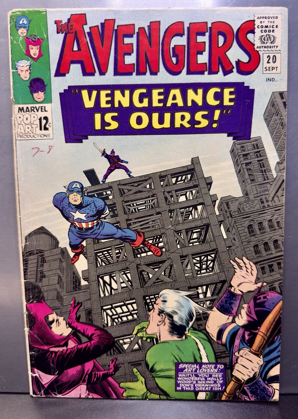 The AVENGERS #20 Marvel Comics September 1965 (Est. VG) 👀
