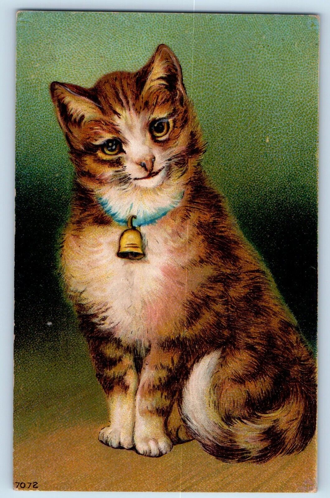 Correll Minnesota MN Postcard Cat Kitten With Bell Winsch Back Embossed 1911