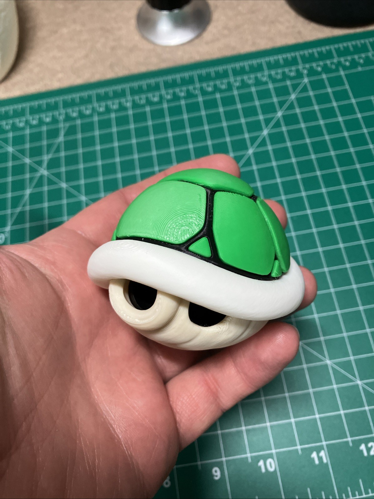 3D Printed Mario Kart Green Shell Nintendo Model Display Fan Art 3D Printed Mario Kart Green Shell Nintendo Model Display Fan Art