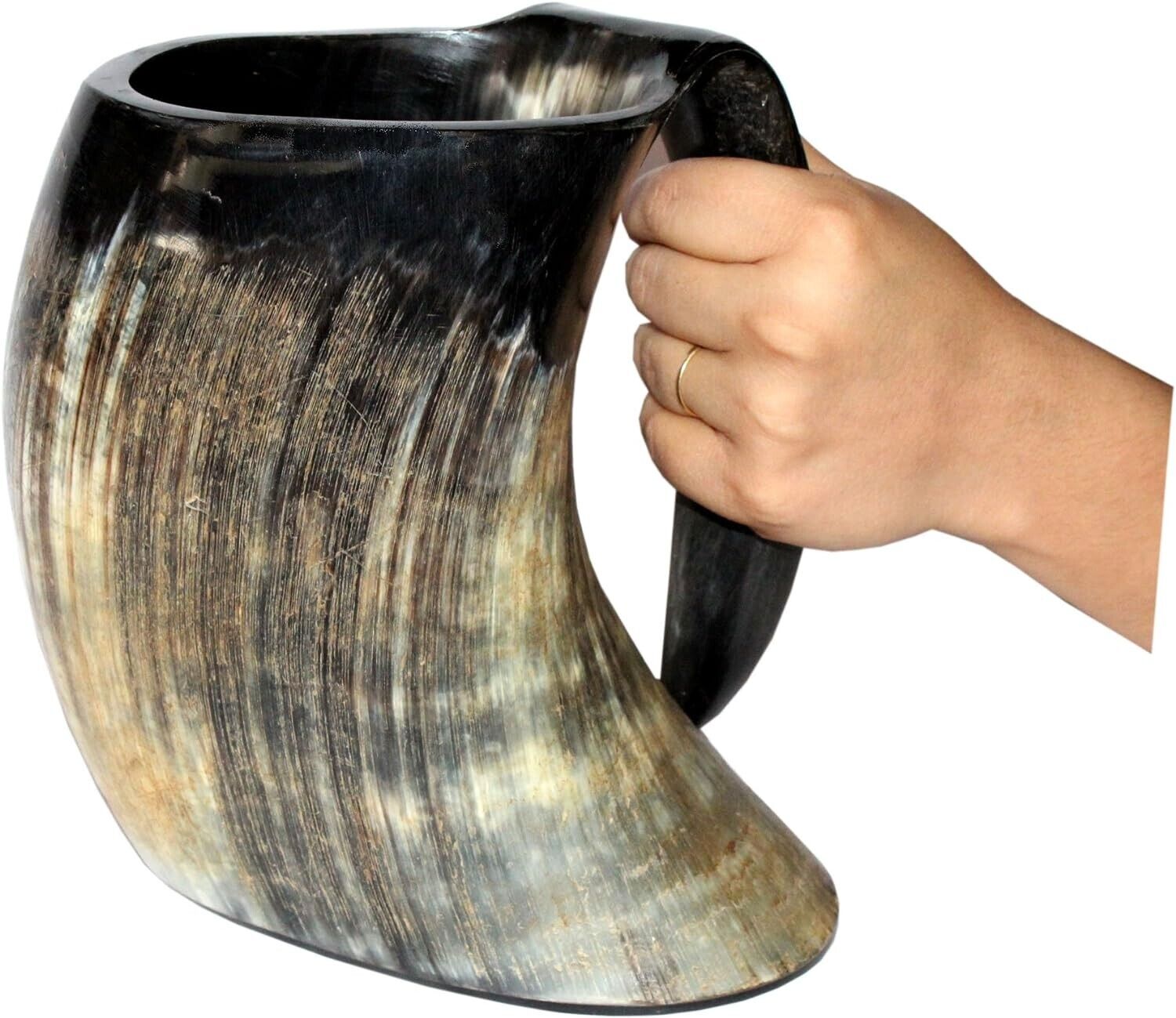 Vikings Valhalla's Viking Drinking Horn Tankard Authentic Medieval Inspired 50oZ