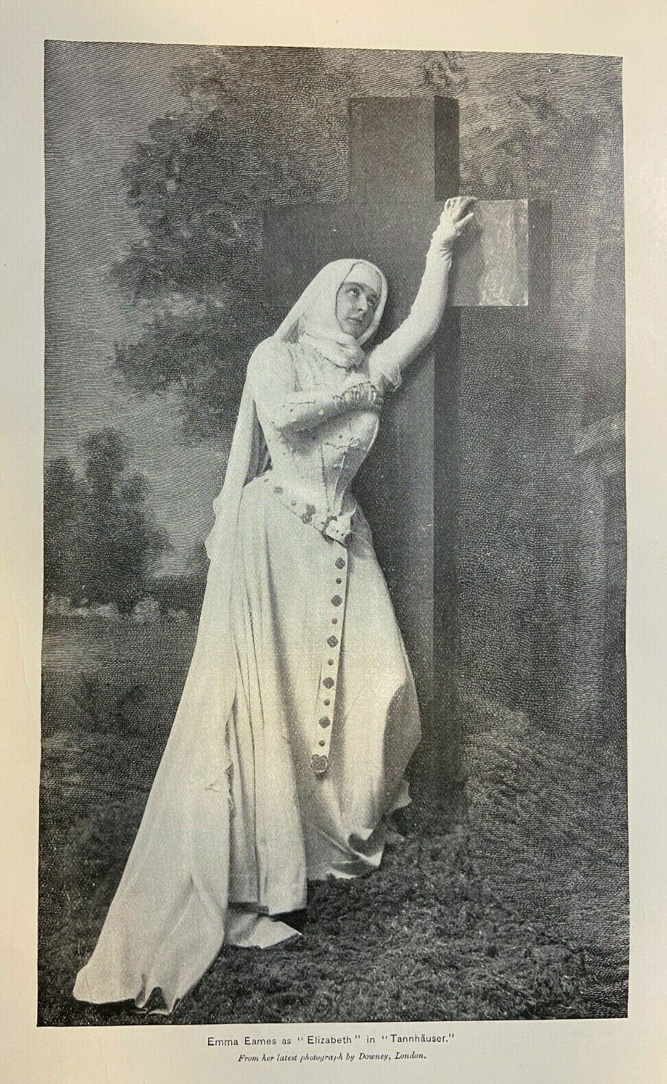 1895 Vintage Magazine Illustration Opera Prima Donna Emma Eames in Tannhauser