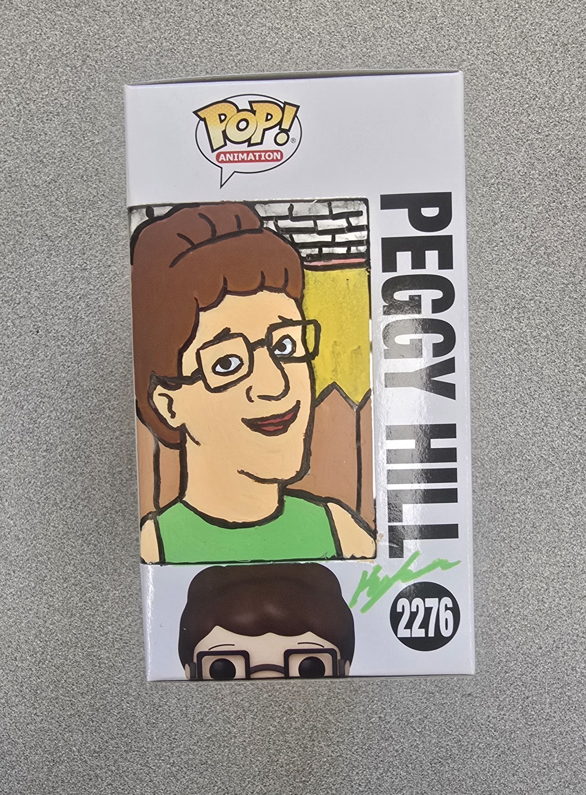 Funko Pop Peggy Hill #2276 Hand Drawn Original Art Custom OOAK