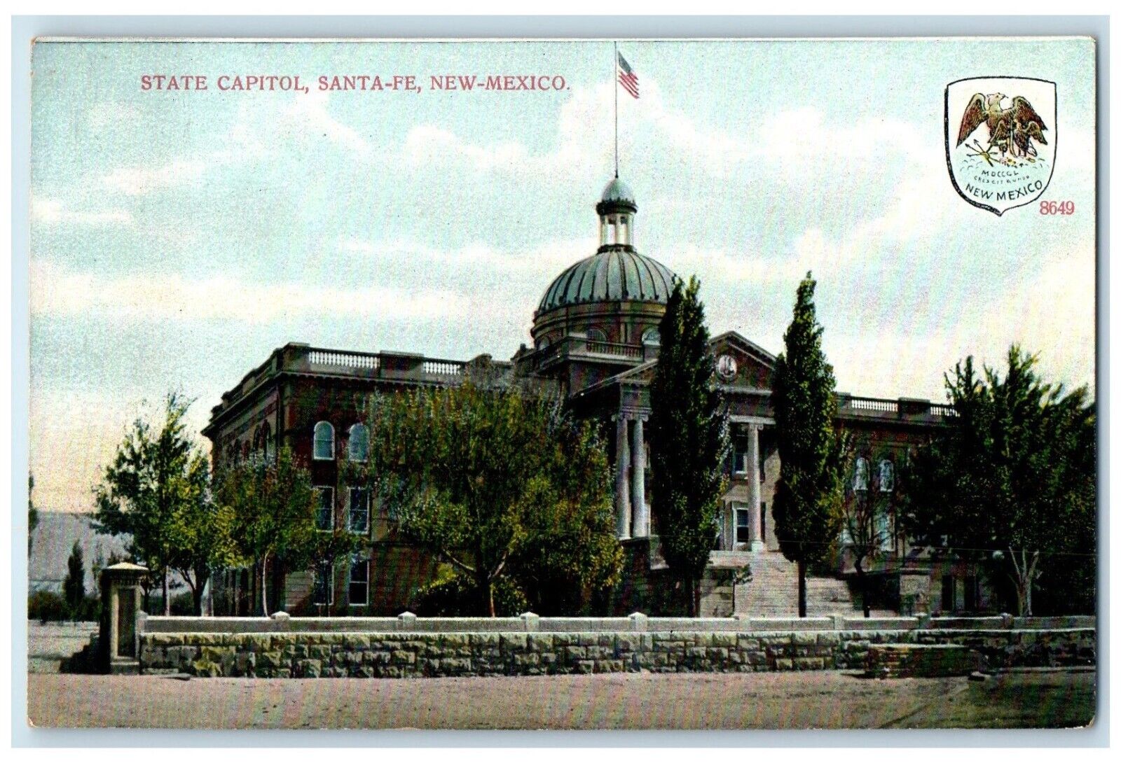 c1910's State Capitol Exterior Building Santa-Fe New Mexico NM Vintage Postcard