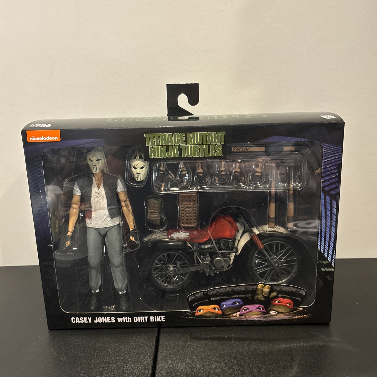 NECA TMNT 1990 Movie Casey Jones With Dirt Bike Action Figure Sealed NIB Sealed