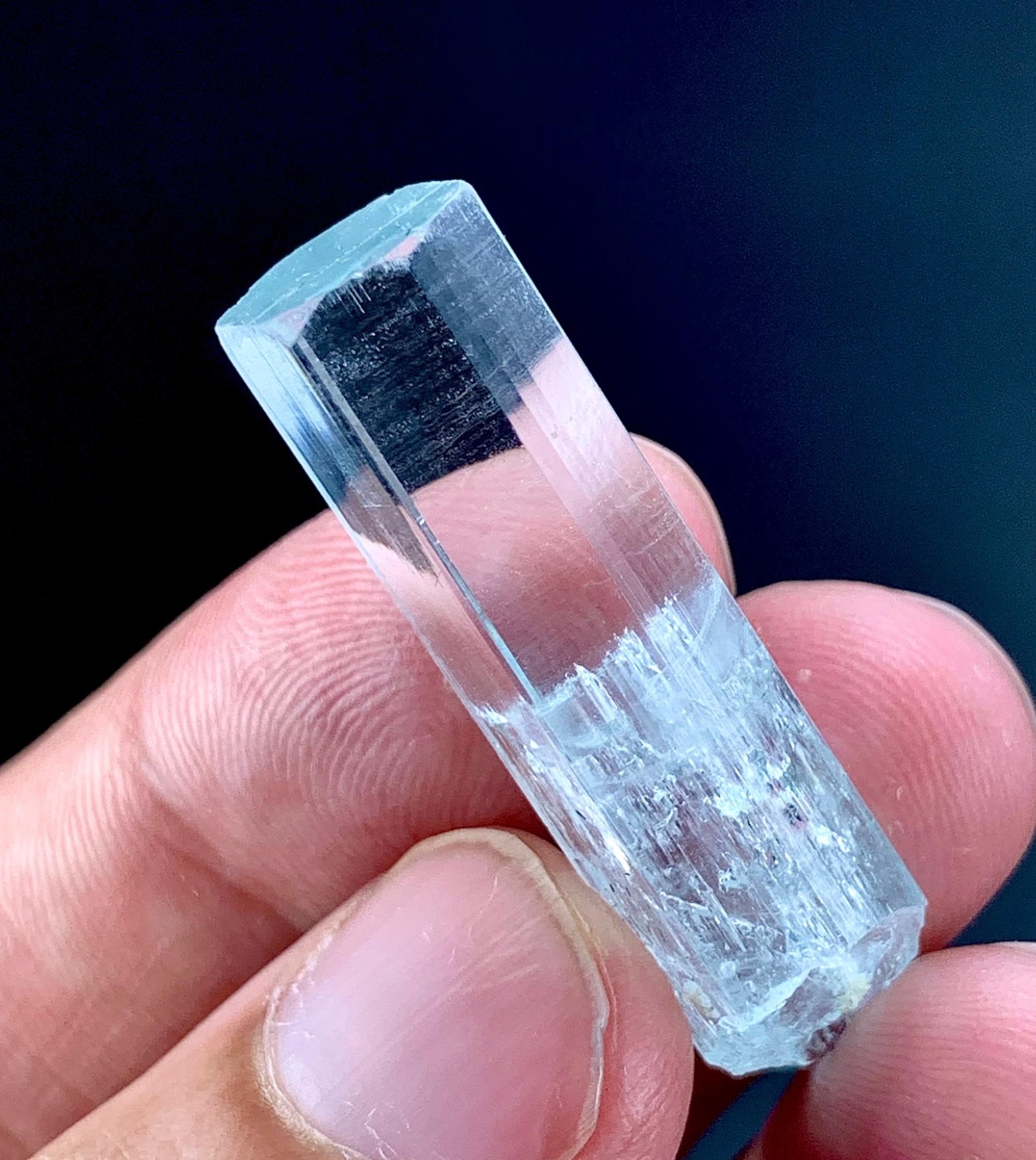 35 Carat Aquamarine Crystal Specimen From Skardu Pakistan