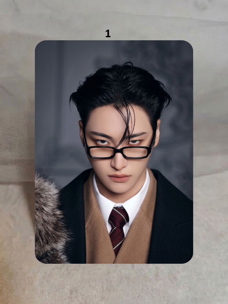 Ateez Seonghwa Variation Sticker, Credit Card Skin Decal, KPOP Holographic