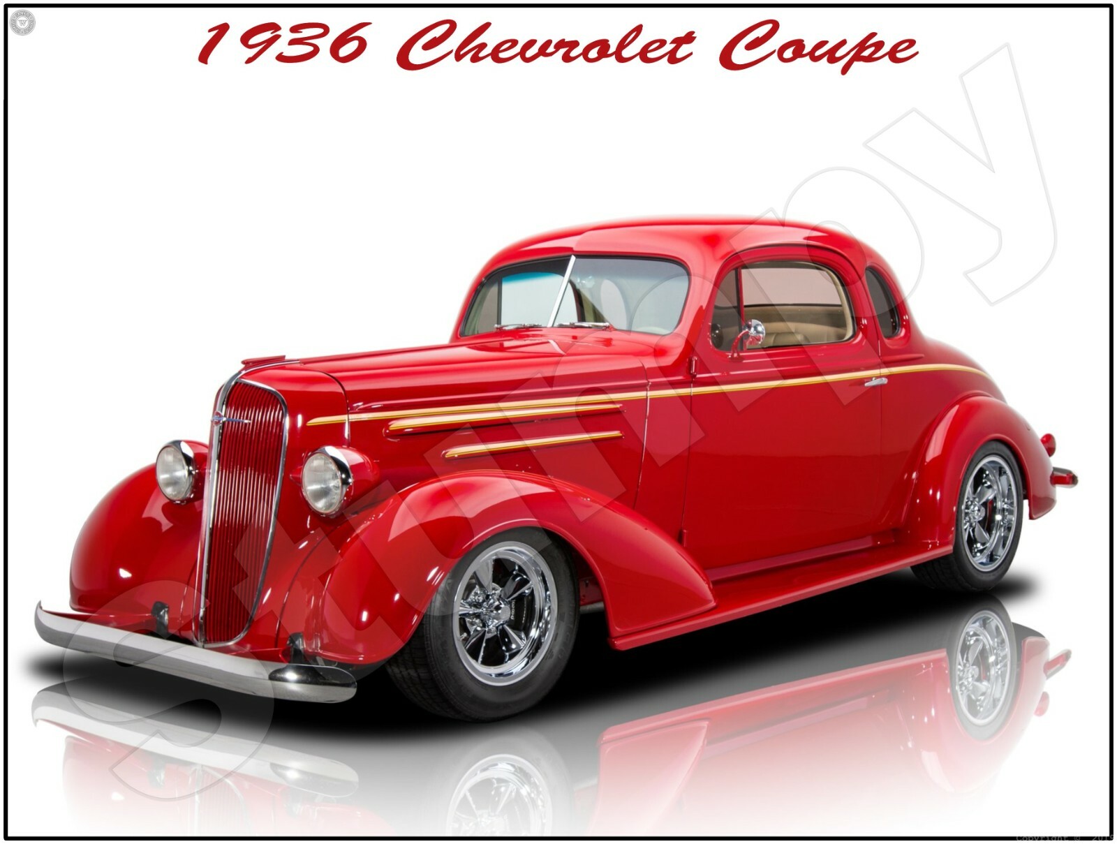 1936 Chevrolet Coupe  Metal Sign 9\