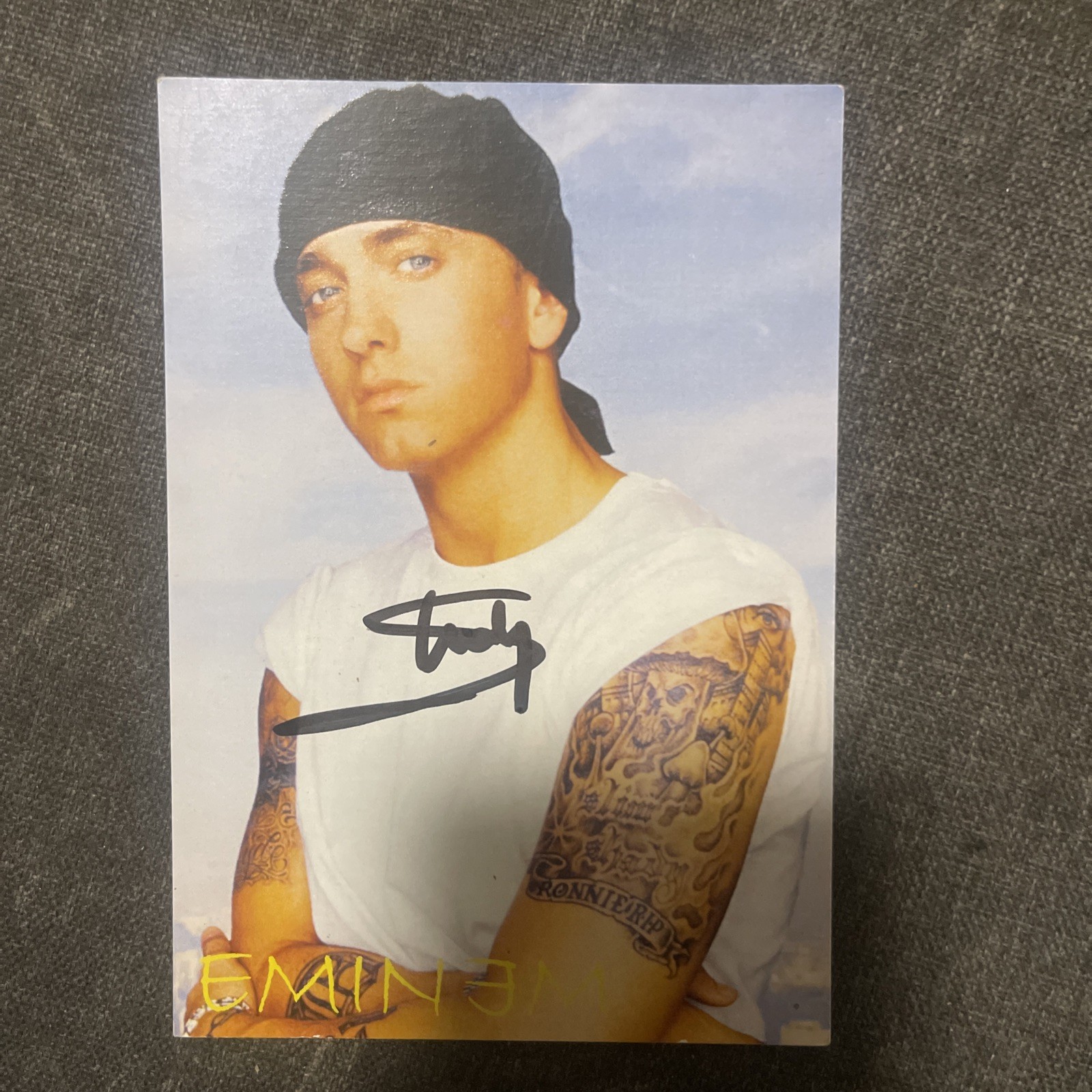 Eminem Signature Autograph Singer Actor Movie Postcard