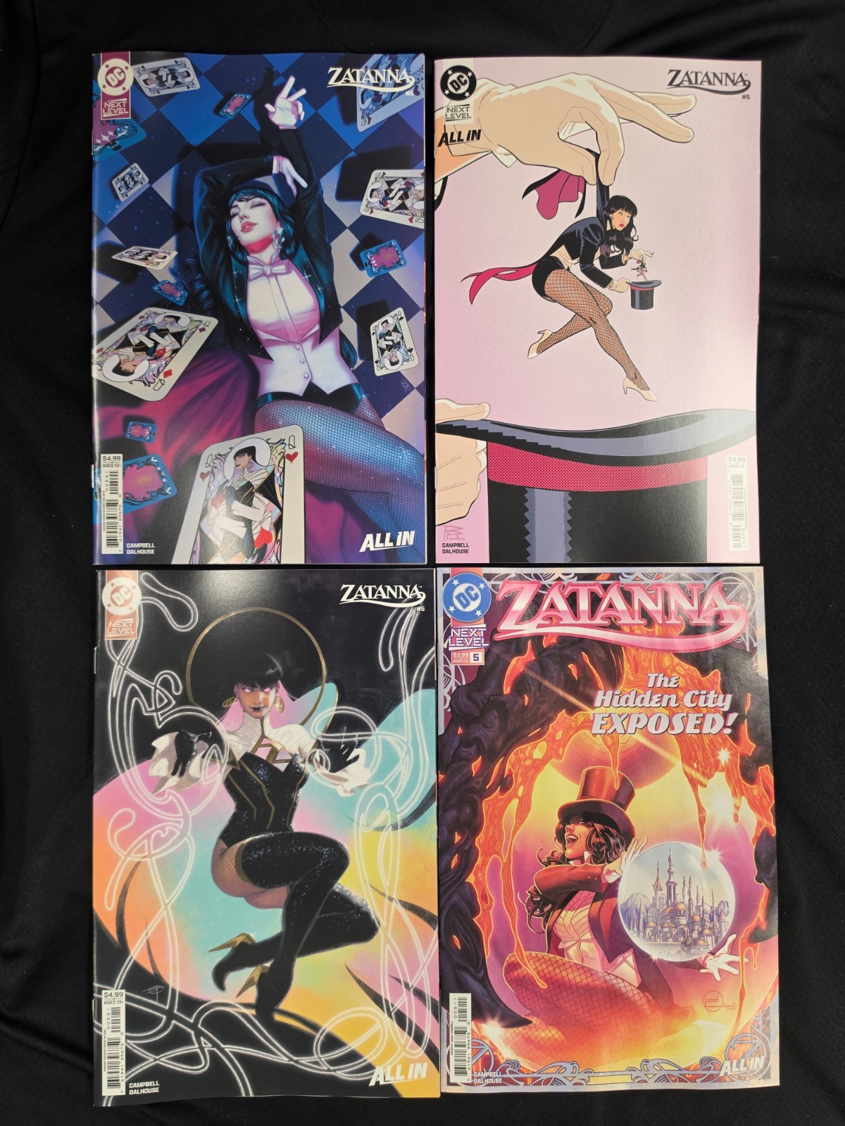 ZATANNA #5 Variant A-D 4 Book Set Talaski Redondo Malavia Campbell DC 2026