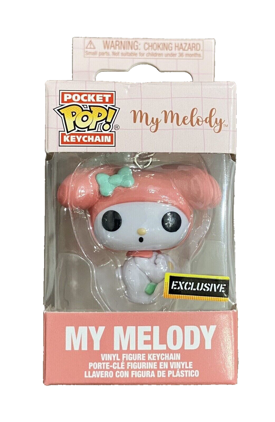 Funko Pocket Pop Keychain My Melody With Flower NEW