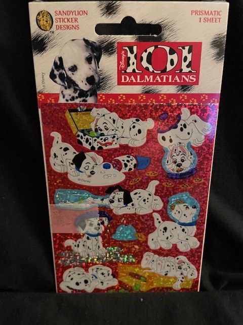 1998 Sandylion Disney 101 Dalmatians Stickers:  Choice of 6 stickers. Sealed New