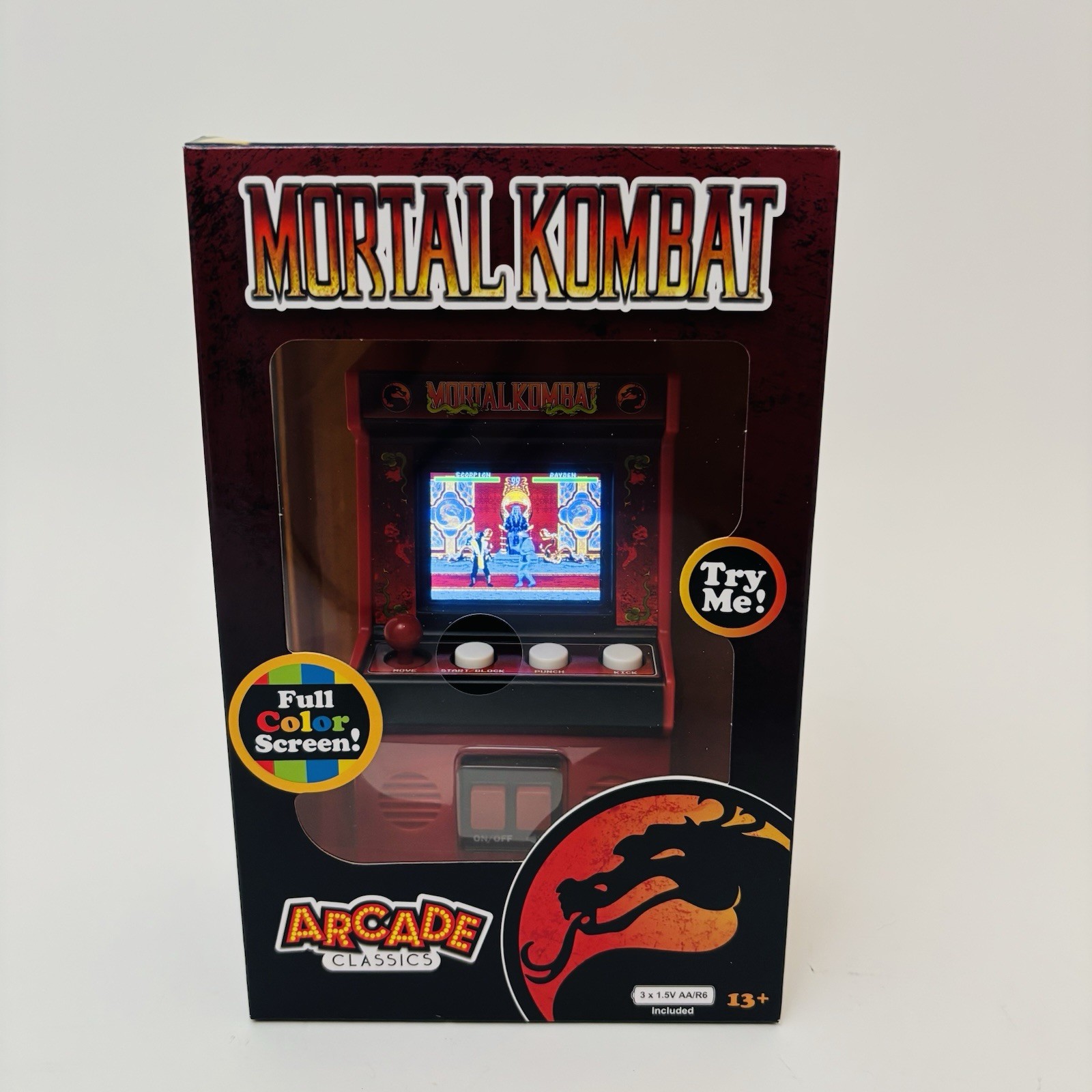 Basic Fun Mortal Kombat Mini Retro Arcade Classics 2025 Game Brand New Sealed