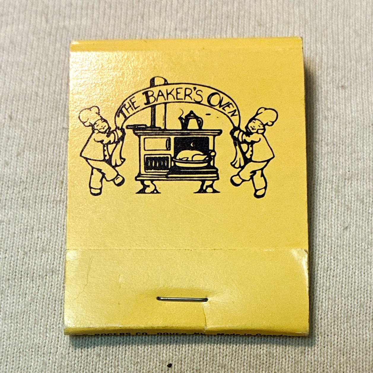 Vintage The Baker's Oven Fine Food Catering As You Like It Matchbook