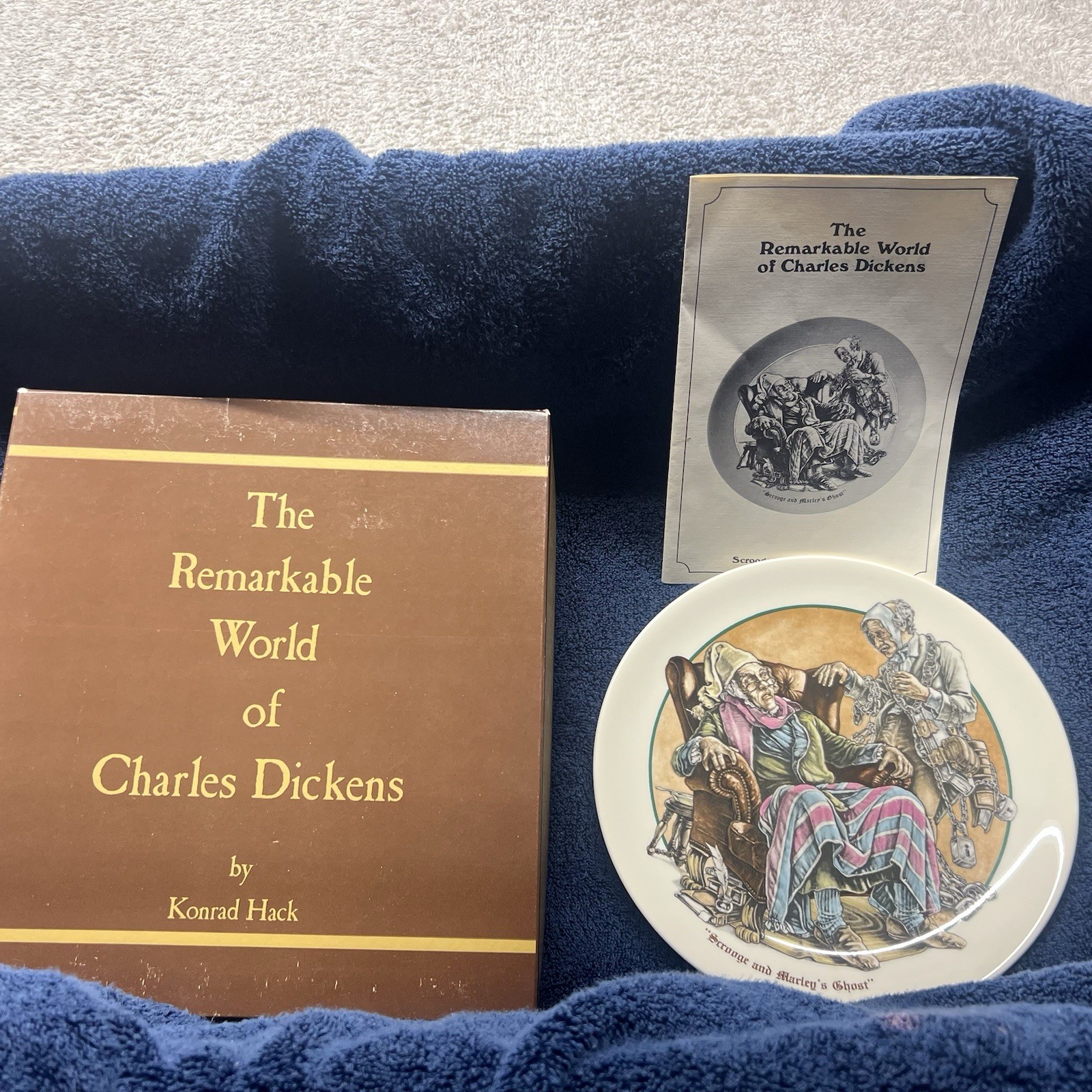 VTG Full Collection The Remarkable World Of Charles Dickens Plates Konrad Hack