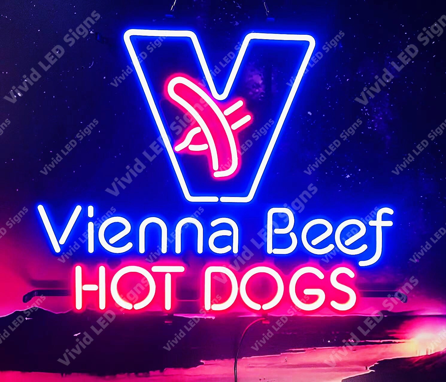Vienna Beef Hot Dogs Open 24\