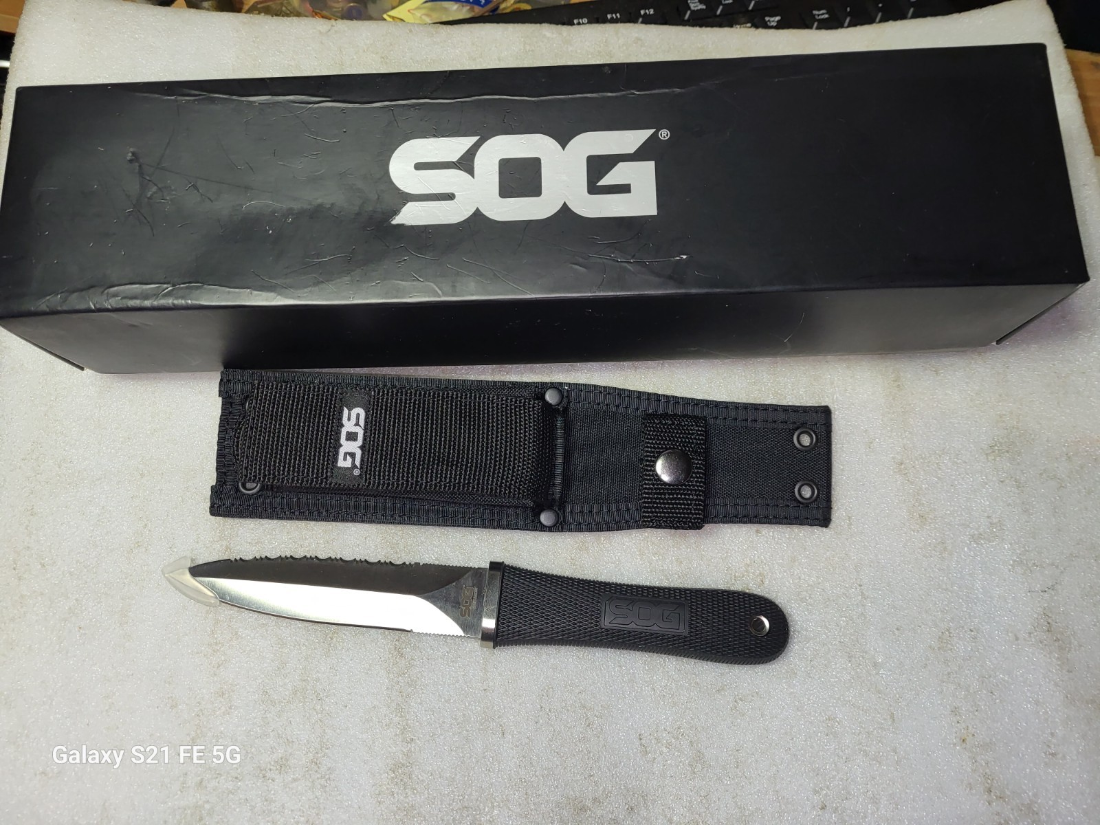 SOG Pentagon S14N Fixed Blade Knife & Kydex Sheath Taiwan