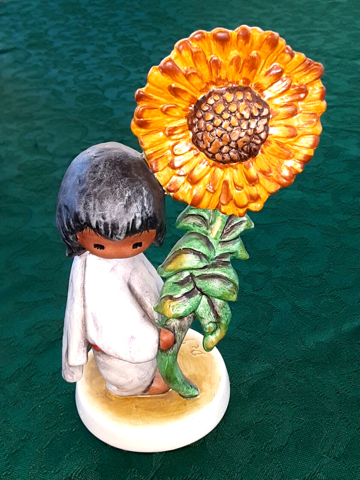 vintage 1983 Goebel W. Germany DeGrazia Figurine THE SUNFLOWER 6.25 inches tall