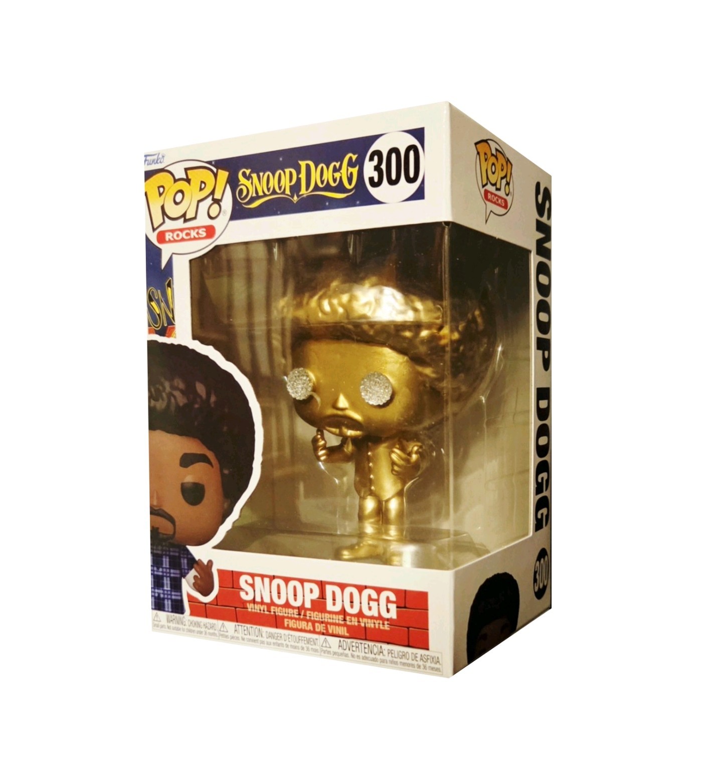 Vaulted Treasures Custom Snoop Dogg Metallic Gold with Diamonds Funko Pop Vaulted Treasures Custom Snoop Dogg Metallic Gold with Diamonds Funko Pop