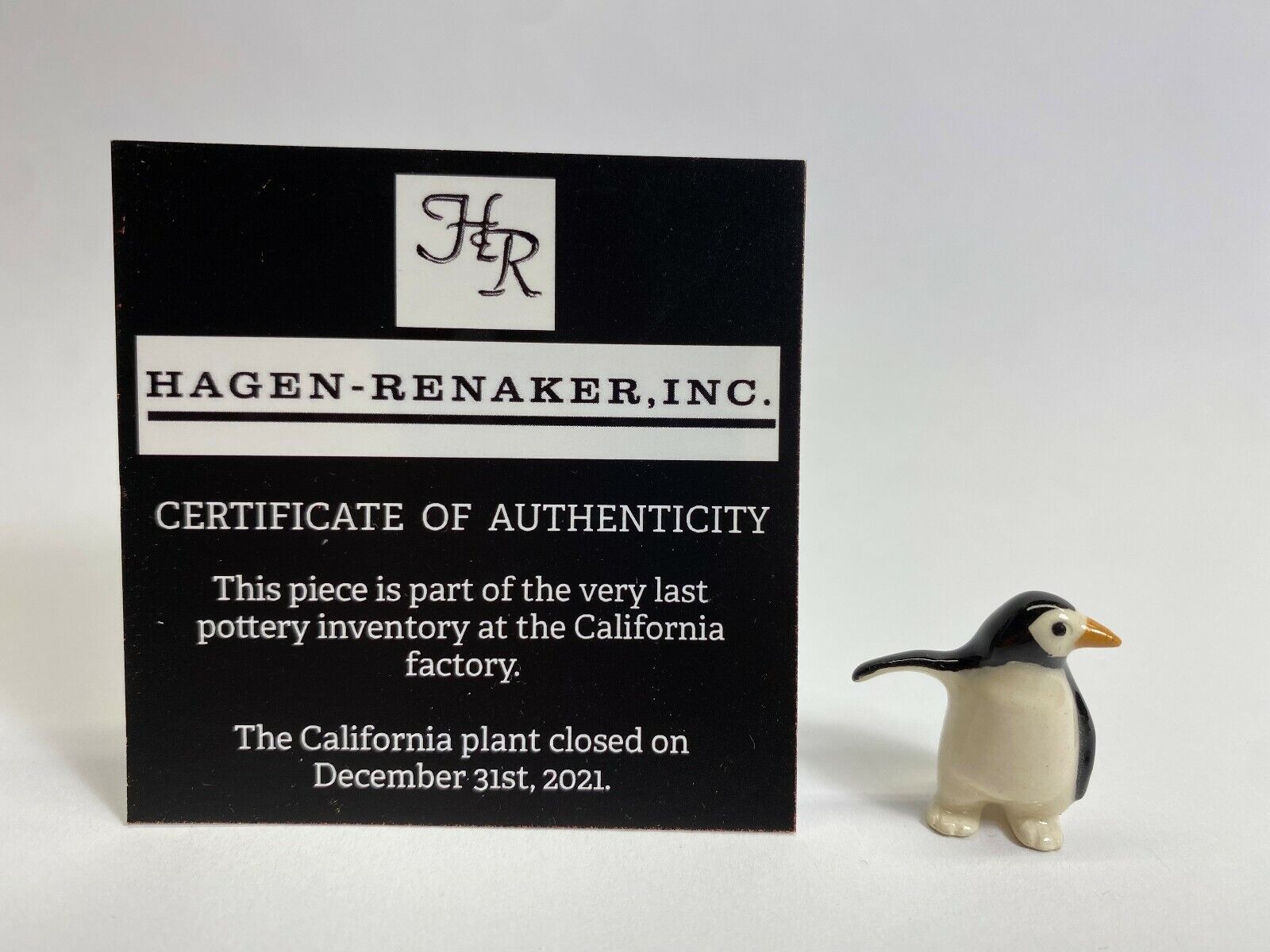 Hagen Renaker #809 232 Baby Penguin NOS Last of the Factory Stock 