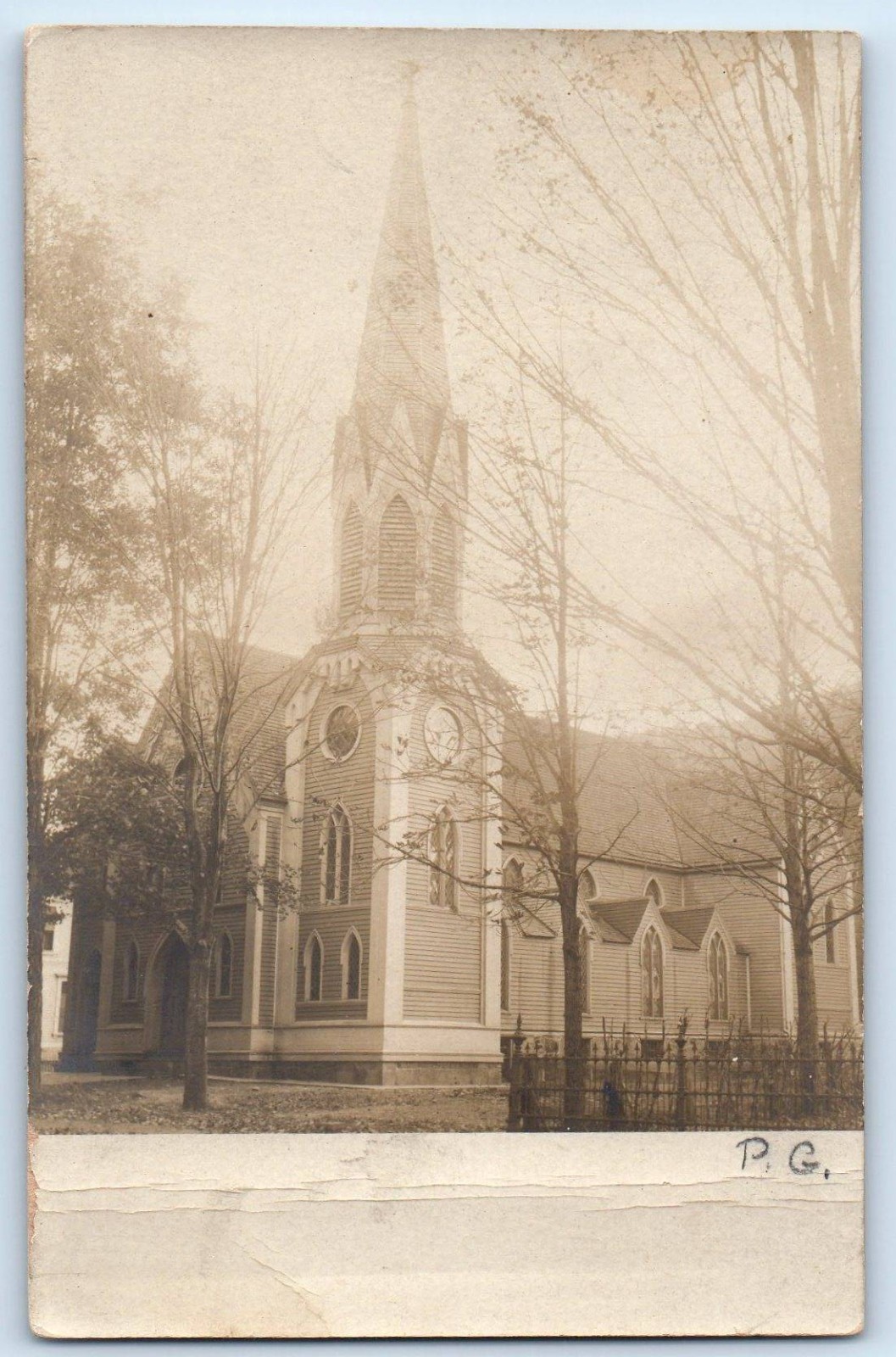 c1905 View Of Church Pine Meadow Connecticut CT RPPC Photo Antique Postcard c1905 View Of Church Pine Meadow Connecticut CT RPPC Photo Antique Postcard
