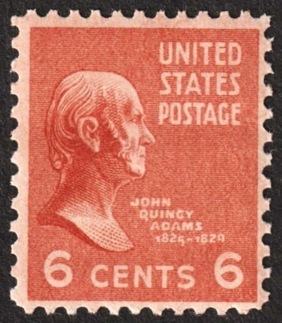1938 John Quincy Adams 87 year old 6 Cent US Postage Stamp MINT