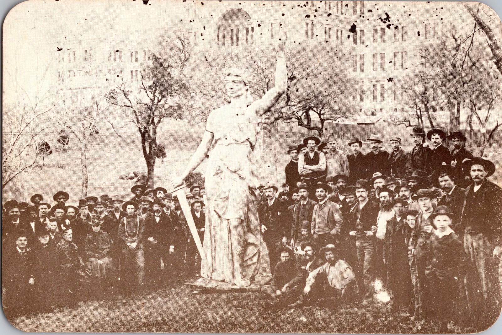 [4Mos] Postcard Unused, Goddess of Liberty 1888, reprint