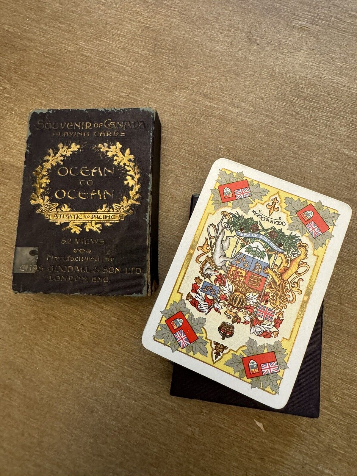 Souvenir of Canada Ocean to Ocean Antique Playing Cards c. 1905