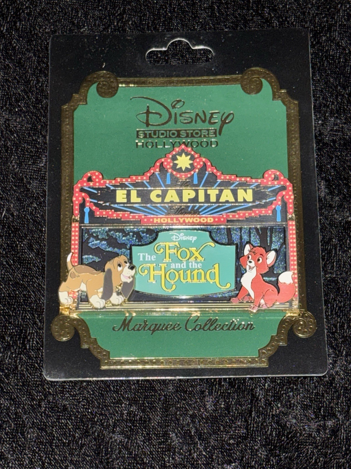 Disney DSF DSSH The Fox and the Hound El Capitan Theatre Marquee LE 400 Pin