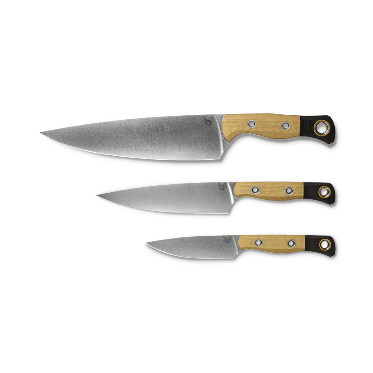 Benchmade Knives Station Kitchen 3-Knife Set 4000-02 Maple Valley CPM-154 Steel